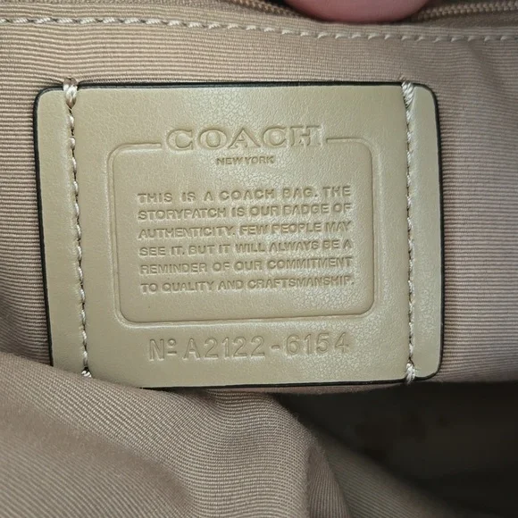 Coach Pennie Shoulder Handbag Leather With Brown Dust Cover Slip - Picture 14 of 17